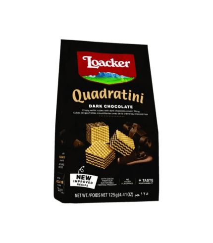 14303-Loacker 250gr  Dark Chocolate Quadratini 6/250gr