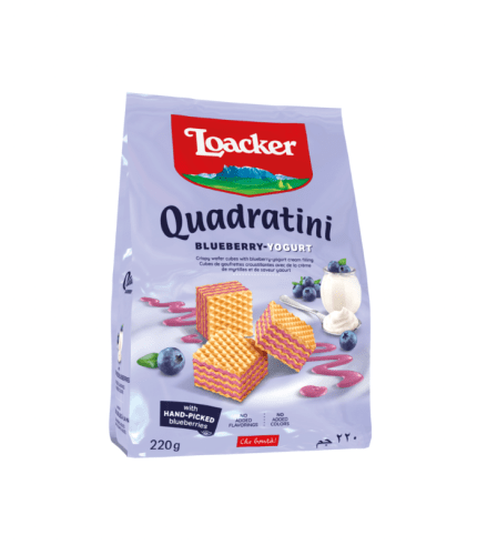 14312 Loacker 250g Blueberry-Yougrt Quadratini 6x250g