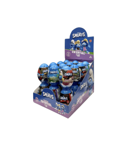 SW38A -Smurfs Surprise Crystal Egg 16g/144 Floor Display 