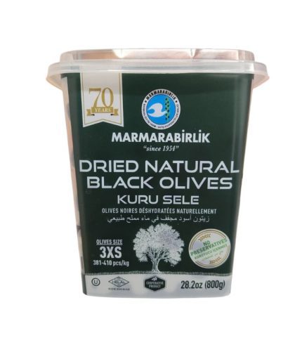 OV10A MB Dried Natural Black Olives 6/800gr