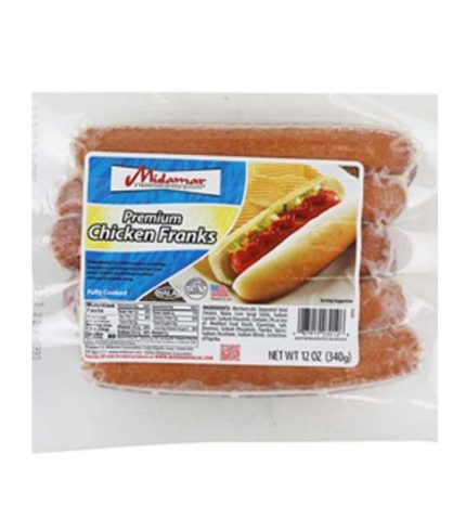 FM10M Midamar Halal Chicken Franks 12X12OZ (A1017A)
