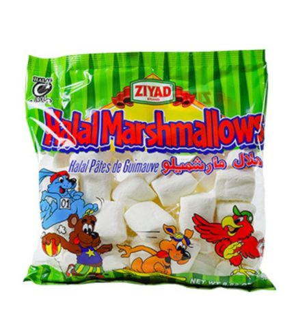 SW0708 Ziyad Halal Marshmallows 24x8.82oz (250g) Pack, plastic