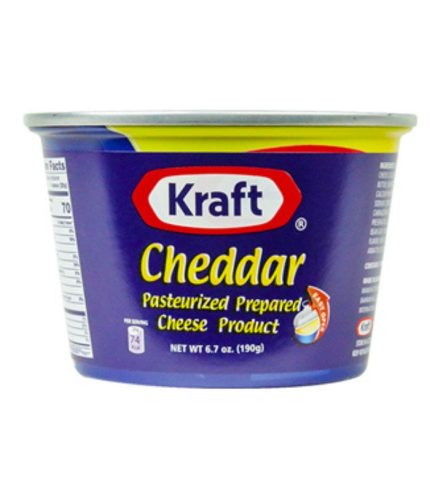 CH0131 Kraft Cheddar Cheese 36x6.7oz (190g) Can
