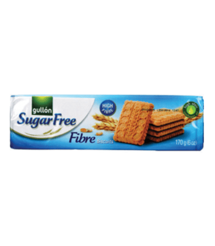 SW8019 Gullon Sugar Free Fiber Cookies 16x6oz (170g) Box