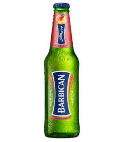 DK1182 Barbican Peach Non-Alcoholic Drink 4x6x11.1 Fl oz