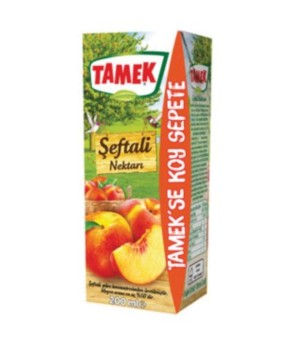 DK3678 Tamek Peach Juice 27x6.8fl oz (200ml) Box
