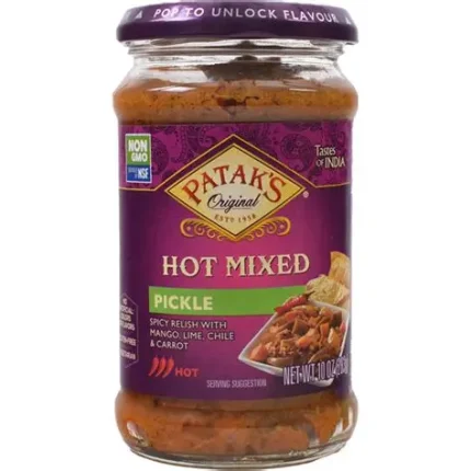 P105-Patak Hot Mixed Pickle 6X10oz