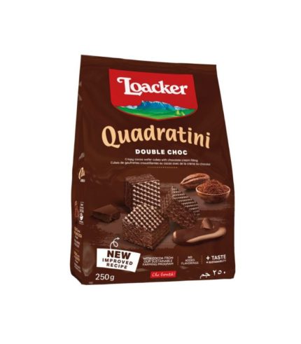 14305 Loacker Quadratini 250gX6 Double Choc