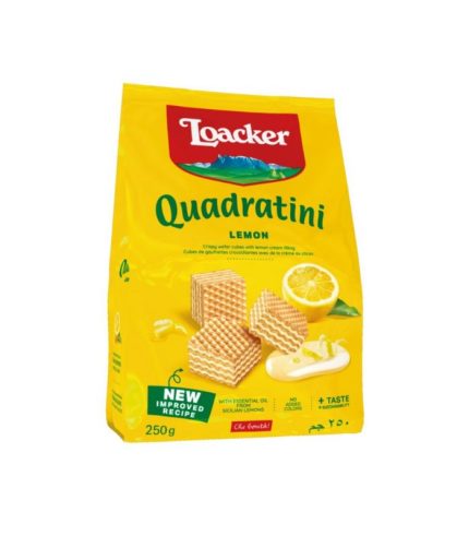 14306 Loacker Quadratini 250gX6 Lemon