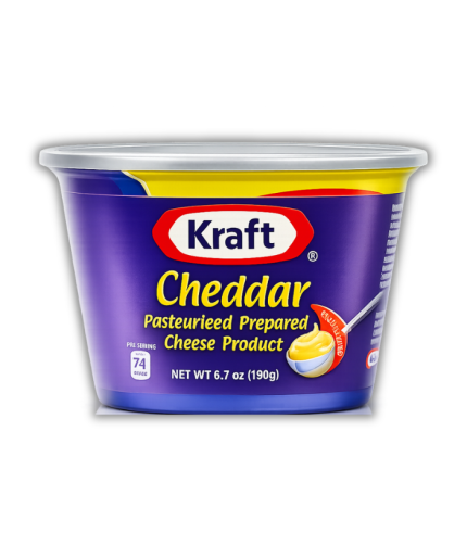CH0131 Kraft Cheddar Cheese 36x6.7oz (190g) Can