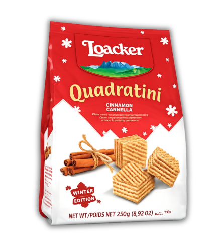 14316-Loacker Quadratini Cinnamom 6/250g