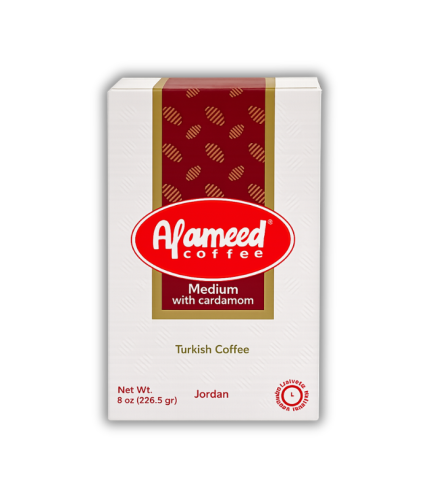 T347-Al Ameed Med Rst Grnd Coffee W Card 20/8oz