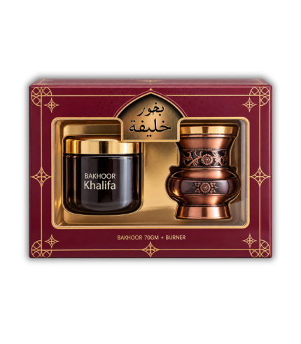KW104A-Khalifa Bakhoor 70g+ Burner Gift Set
