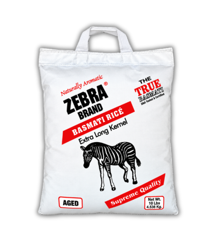 R05AA-Zebra White Rice 4/10lb