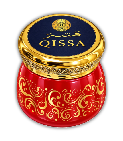 KW104D-Qissa Red Bakoor Proximately 100g Blue
